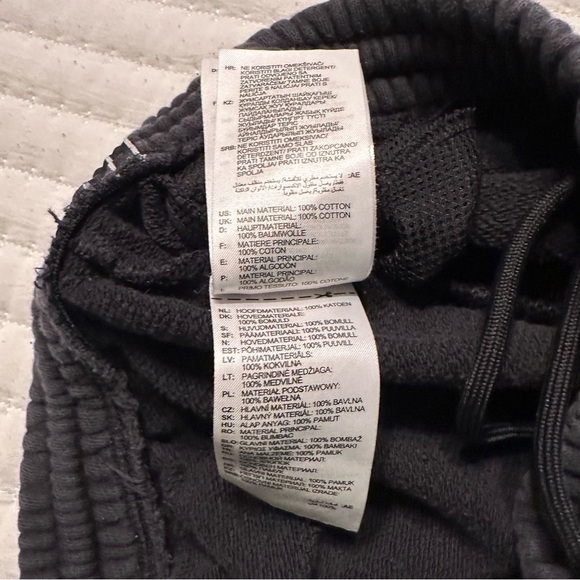 Adidas Sweat Shorts Mens Small Black Trefoil Thick Gym Soccer Basketball Y2K(b4 - Picture 13 of 13